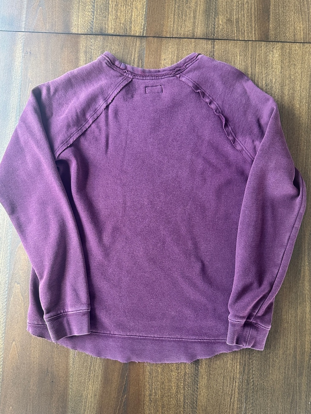 RVCA Sweatshirt Size Small Plum/Burgundy - Picture 5 of 6